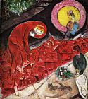 Red Roofs by Marc Chagall